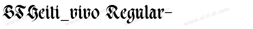 STHeiti_vivo Regular字体转换